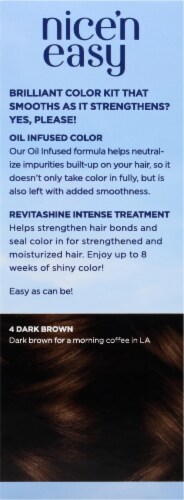 Clairol Nice'n Easy 4 Dark Brown Permanent Hair Color Perspective: right