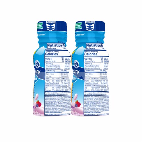 Pediasure Berry Flavor Nutitional Drinks Perspective: right