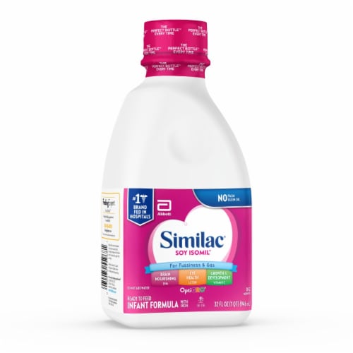 Similac® Soy Isomil For Fussiness and Gas Ready-to-Feed Infant Formula Perspective: right