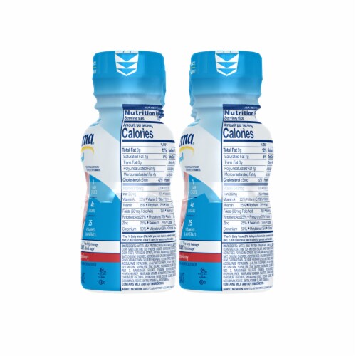 Glucerna Creamy Strawberry Ready-to-Drink Nutrition Shakes Perspective: right