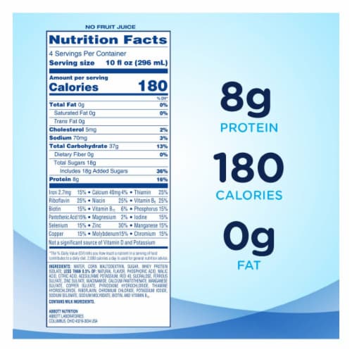 Ensure® Clear Mixed Fruit Ready-to-Drink Nutrition Shakes Perspective: right