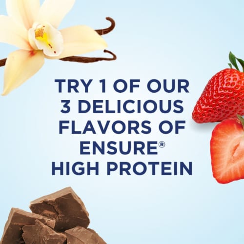 Ensure® High Protein Vanilla Ready-to-Drink Nutrition Shakes Perspective: right