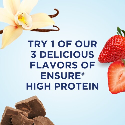 Ensure® High Protein Vanilla Ready-to-Drink Nutrition Shakes Perspective: right