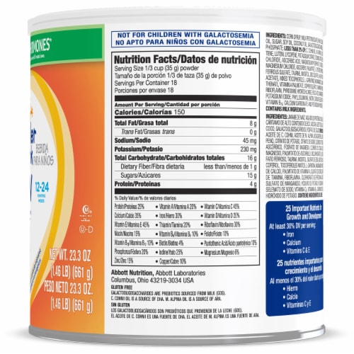 Similac Go & Grow Sensitive Toddler OptiGRO™ Milk-Based Powder Perspective: right