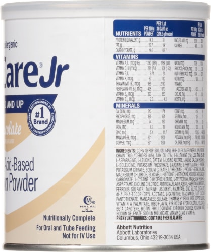 Abbott EleCare Jr® Chocolate Nutrition Powder Perspective: right