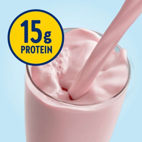 Glucerna® Hunger Smart®  Creamy Strawberry Nutritional Shake Bottles Perspective: right