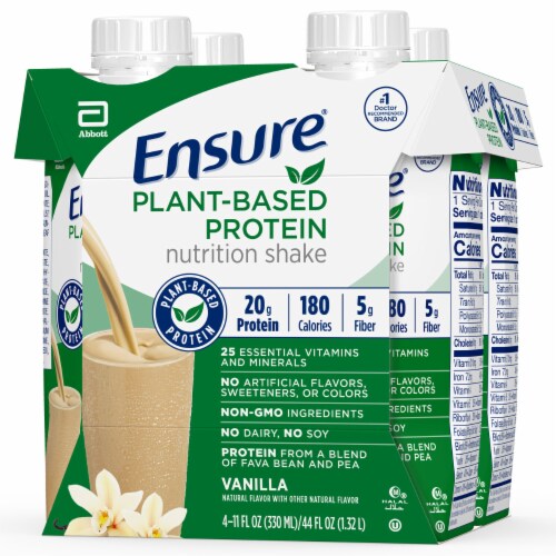 Ensure® Vanilla Plant-Based Protein Nutritional Shake Perspective: right
