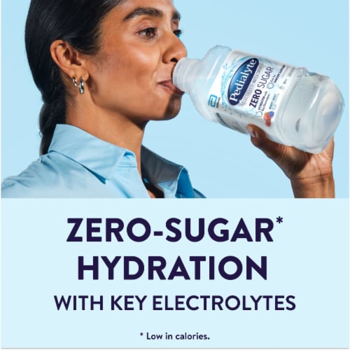 Pedialyte Zero Sugar Electrolyte Water - Berry Frost Perspective: right