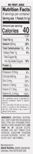 Pedialyte® Mixed Berry Immune Support Electrolyte Powder Perspective: right