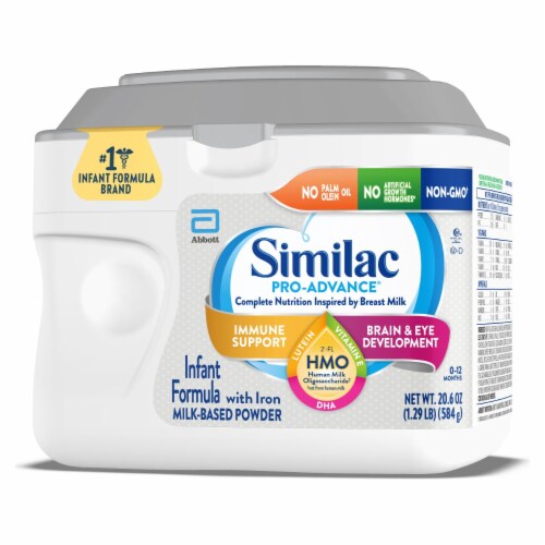Similac Pro-Advance Milk-Based Powder Infant Formula with Iron Perspective: right