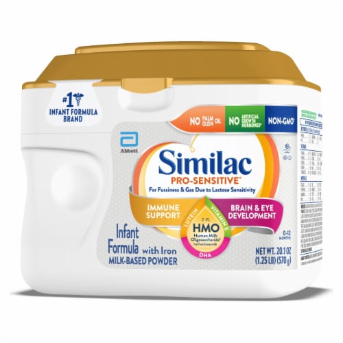 Similac Pro-Sensitive Milk-Based Powder Infant Formula with Iron Perspective: right