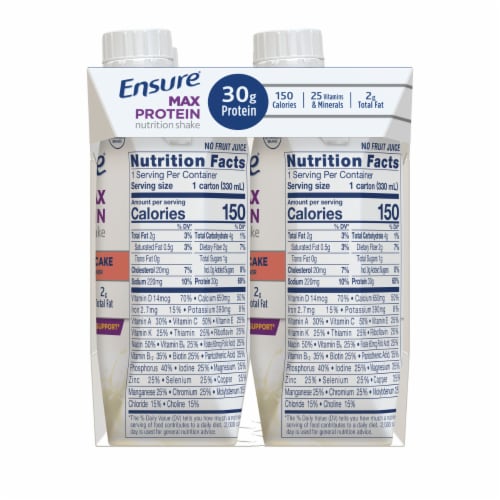 Ensure Max Protein Cherry Cheesecake Nutrition Shake Perspective: right