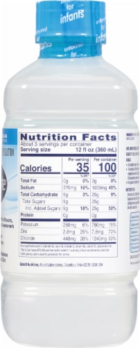 Pedialyte® Unflavored Ready-to-Drink Electrolyte Solution Drink Perspective: right