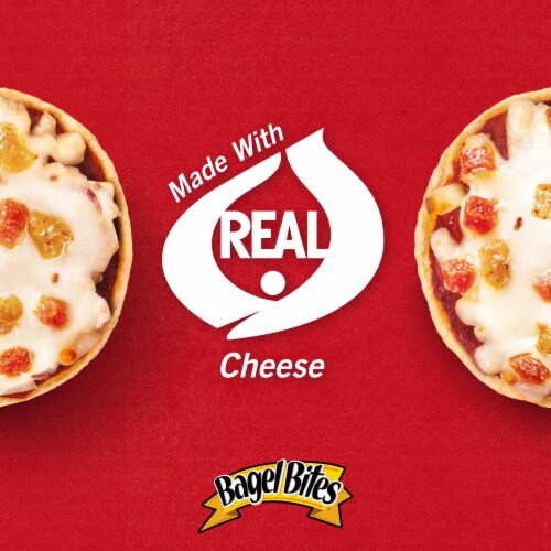 Bagel Bites Cheese Sausage & Pepperoni Mini Pizza Bagel Frozen Snacks Perspective: right