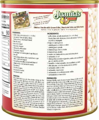 Juanita’s Foods Mexican Style Hominy, 110 oz, Can Perspective: right