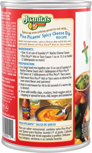 Juanita's Foods Nacho Cheese Sauce, 15 oz Can Perspective: right