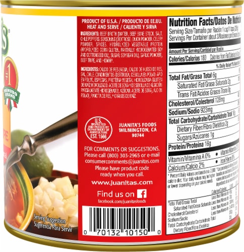 Juanita's® Menudo with Honeycomb Tripe Perspective: right
