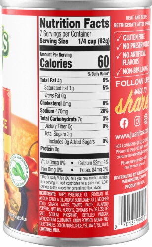 Juanita's® Hot & Spicy Nacho Cheese Sauce Perspective: right