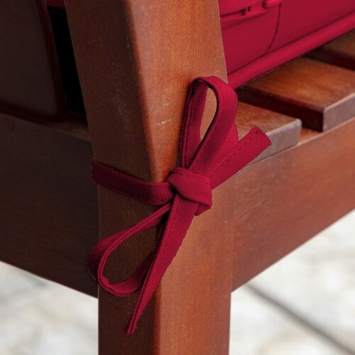 Arden Selections ProFoam EverTru 46  x 18  Outdoor Patio Bench Cushion, Caliente Red Perspective: right