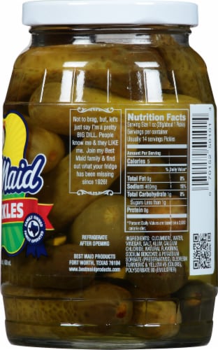 Best Maid Whole Dill Pickles Perspective: right