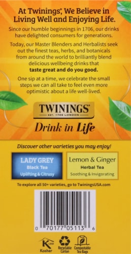 Twinings® Earl Grey Black Tea Bags Perspective: right