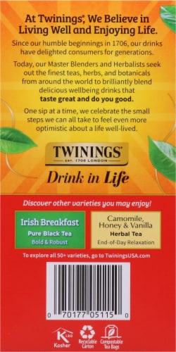 Twinings® of London English Breakfast Pure Black Tea Bags Perspective: right