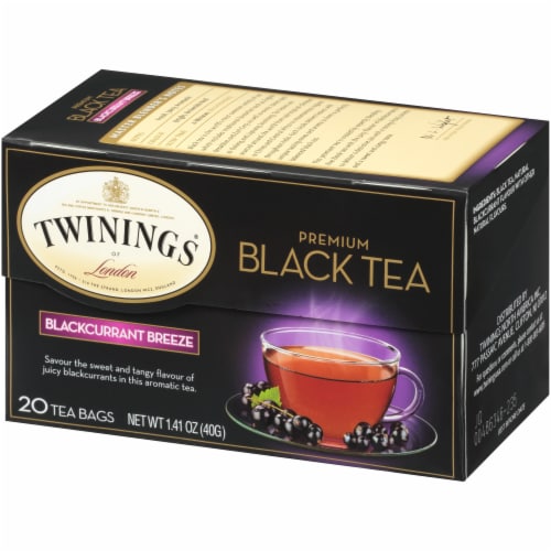 Twinings Of London Blackcurrant Breeze Premium Black Tea Bags Perspective: right