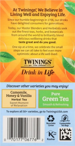 Twinings of London Pure Chamomile Herbal Tea Bags Perspective: right