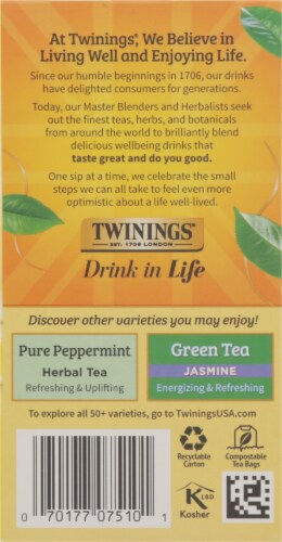 Twinings Of London Lemon & Ginger Herbal Tea Bags Perspective: right