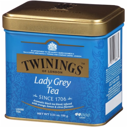 Twinings Lady Grey Tea Tin Perspective: right