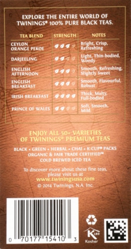 Twinings Of London® Lapsang Souchong Pure Black Tea Bags Perspective: right