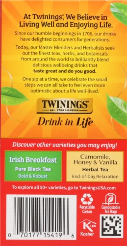 Twinings Of London® English Breakfast Black Tea Bags Perspective: right