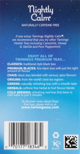 Twinings Of London Nightly Calm Herbal Tea Bags Perspective: right