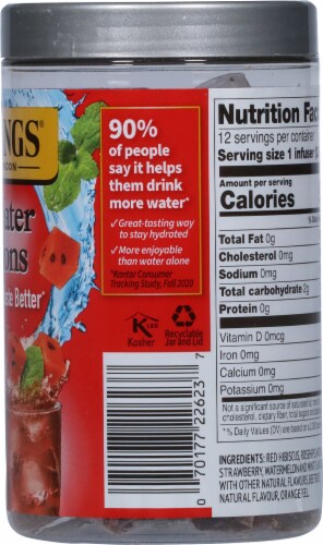 Twinings® of London Cold Infuse™ Watermelon Strawberry & Mint Flavored Cold Water Enhancer Perspective: right