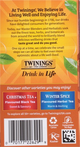 Twinings Of London® Gingerbread Joy Black Tea Bags Perspective: right