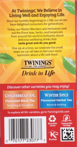 Twinings® Of London Christmas Tea Black Tea Bags Perspective: right
