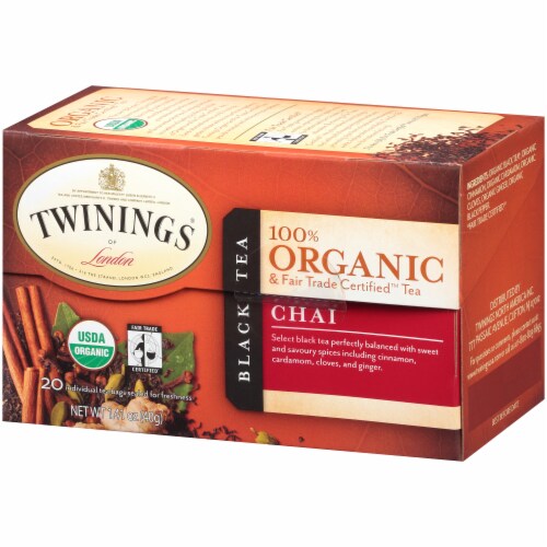 Twinings Of London 100% Organic Chai Black Tea Perspective: right
