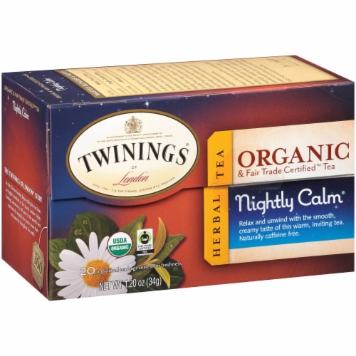 Twinings Of London Organic Nightly Calm Herbal Tea Bags Perspective: right