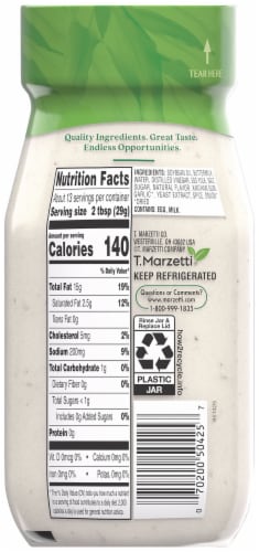 Marzetti® Classic Ranch Dressing & Dip 13 fl oz Jar Perspective: right