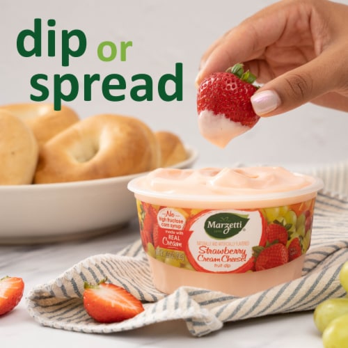 Marzetti Strawberry Cream Cheese Fruit Dip Perspective: right