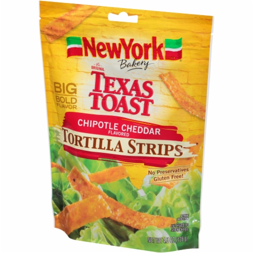 New York Bakery® Gluten Free Chipotle Cheddar Tortilla Strips Perspective: right