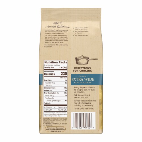 Amish Kitchens® Homestyle Extra Wide Egg Noodles Perspective: right