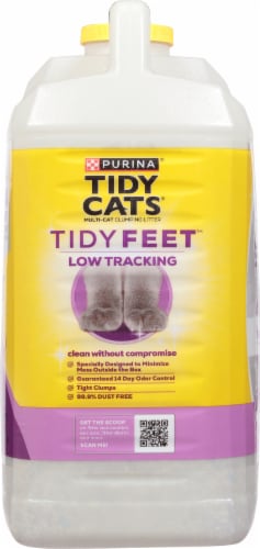 Purina® Tidy Cats® Tidy Feet™ Low Tracking Multi-Cat Clumping Litter Perspective: right