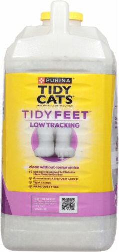 Tidy Cats® Tidy Feet™ Low Tracking Unscented Clumping Cat Litter Perspective: right