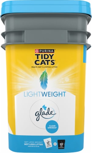 Purina® Tidy Cats® LightWeight Glade® Clear Springs® Scented Multi-Cat Clumping Litter Perspective: right