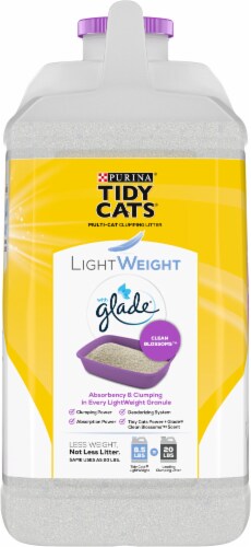 Tidy Cats LightWeight Glade Clean Blossoms Dust Free Clumping Multi-Cat Litter Perspective: right