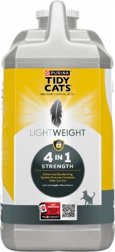 Purina® Tidy Cats® Light Weight Low Dust Clumping 4-in-1 Strength Cat Litter Jug Perspective: right