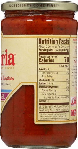 Victoria® Low Sodium Tomato Basil Pasta Sauce Perspective: right