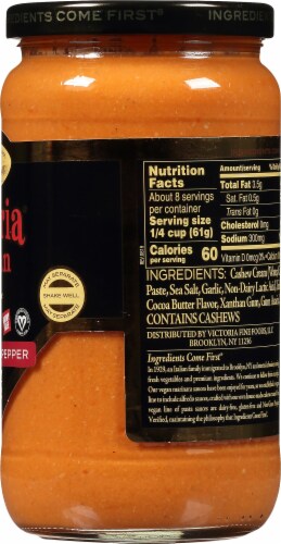 Victoria Vegan Roasted Pepper Alfredo Sauce Perspective: right