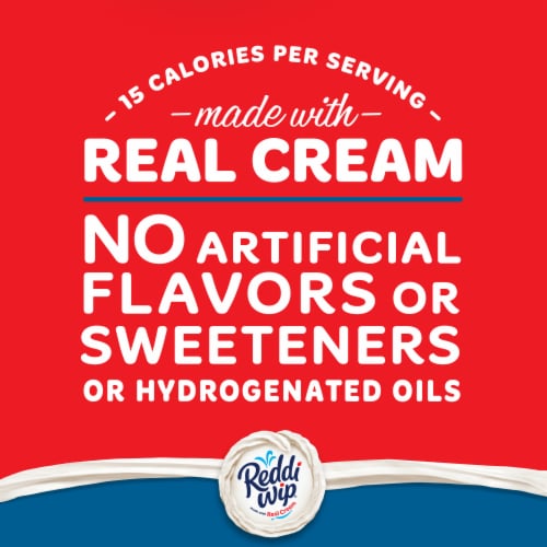 Reddi Wip Original Whipped Topping Made With Real Cream Perspective: right